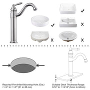 DIY Tall Single-Hole Bath Bar Lavatory Faucet