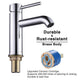 DIY Aquaterior Bathroom Lavatory Faucet Single Handle 7.5"H