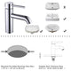 DIY Aquaterior Bathroom Lavatory Faucet Single Handle 7.5"H