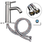 DIY Aquaterior Bathroom Lavatory Faucet Single Handle 7.5"H