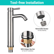 DIY Bathroom Vessel Faucet 1-Hole 12in.