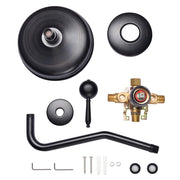 DIY One-Handle Bath Shower Faucet Wall Mounted Oil Rubbed Bronze