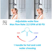 DIY One-Handle Bath Shower Faucet Wall Mounted Oil Rubbed Bronze