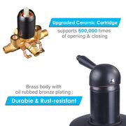 DIY One-Handle Bath Shower Faucet Wall Mounted Oil Rubbed Bronze