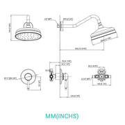 DIY One-Handle Bath Shower Faucet Wall Mounted Oil Rubbed Bronze