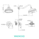 DIY One-Handle Bath Shower Faucet Wall Mounted Oil Rubbed Bronze