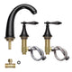 DIY Bathroom Widespread Faucet 2-Handle Hot & Cold 6.7"H