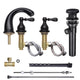 DIY Bathroom Widespread Faucet w/ Popup Drain 2-Handle 4.7"H