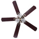 DIY Living Room 51" Bronze Ceiling Fan with 3-Light & Remote Control