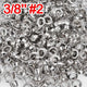 DIY 3/8" #2 Nickel Grommets and Washers Pack 1000