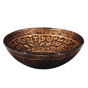 DIY Bathroom Lavatory Round Tempered Glass Sink Antique Totem