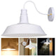DIY Industrial Barn Style Light Wall Lamp White 14 in