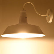 DIY Industrial Barn Style Light Wall Lamp White 14 in