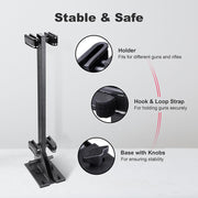 DIY Universal Golf Cart Gun Rack Holder Stand-up for 2 Guns