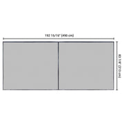 DIY Magnetic Screens for Garage Door Openings 16x7 ft.