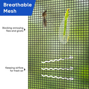 DIY Magnetic Screens for Garage Door Openings 16x7 ft.