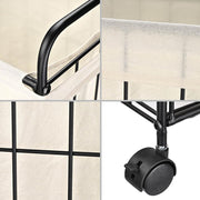DIY Rolling Laundry Hamper Metal Frame & Canvas Basket 16x12x24