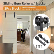DIY Sliding Barn Wood Door Replacement Roller Pair Style/Color Options