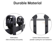 DIY Sliding Barn Wood Door Replacement Roller Pair Style/Color Options