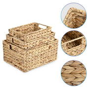 DIY Set(3) Wicker Baskets Storage Under Shelf Basket 14", 13", 11"