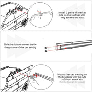 DIY Roof Rack Awning Hardware Mounting Brackets(L&I)