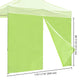 DIY 1pc Canopy Sidewall with Zipper 1080D 10x7 ft