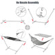 DIY Quited Hammock with Stand Net for 2-Person Backyard Indoor