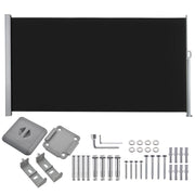 DIY Retractable Side Awning Privacy Screen Shade 5x10ft(1.6x3m)