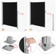 DIY Retractable Side Awning Privacy Screen Shade 5x10ft(1.6x3m)