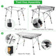 DIY Foldable Camping Table Lightweight 35"x20"x(17" to 26")