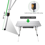 DIY Foldable Camping Table Lightweight 35"x20"x(17" to 26")