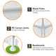 DIY 10 x 10 ft Outdoor Wedding Party Tent w/ 4 Sidewalls Color Optional