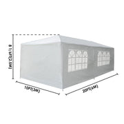 DIY 10 x 20 ft Outdoor Wedding Party Tent w/ 6 Sidewalls Color Optional