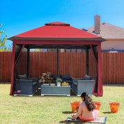 DIY 11'X11' Pop Up Gazebo with Mesh Sides and Carrying Bag