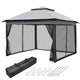 DIY 11'X11' Pop Up Gazebo with Mesh Sides and Carrying Bag