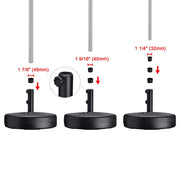 DIY 62lbs Patio Umbrella Base Stand (D1 7/8")