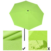 DIY 9 ft Tilting Outdoor Patio Umbrella 220g Yarn-dyed Canopy UV50+