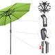 DIY 9 ft Tilting Outdoor Patio Umbrella 220g Yarn-dyed Canopy UV50+