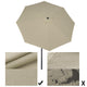 DIY 10 ft Tilting Outdoor Patio Umbrella 220g Yarn-dyed Canopy UV50+