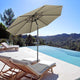 DIY 10 ft Tilting Outdoor Patio Umbrella 220g Yarn-dyed Canopy UV50+