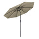 DIY 10 ft Tilting Outdoor Patio Umbrella 220g Yarn-dyed Canopy UV50+