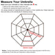 DIY 9 ft Patio Umbrella Replacement Canopy 8-Rib 3-Tiered