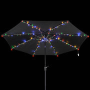 DIY Outdoor Umbrella Lights Battery Operated 9-10ft 8-Rib