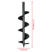 DIY 4" 6" 8" 10" 12" Gas Earth Auger Drill Bit Replacement