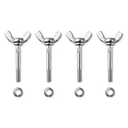 DIY M6 Wing Bolt Butterfly Bolt & Nut 4ct/Pack 63mm