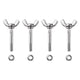 DIY M6 Wing Bolt Butterfly Bolt & Nut 4ct/Pack 63mm