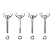 M6 Wing Bolt Butterfly Bolt & Nut 4ct/Pack 63mm