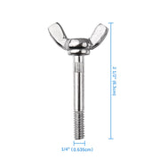 DIY M6 Wing Bolt Butterfly Bolt & Nut 4ct/Pack 63mm