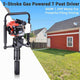 DIY EPA Gas Powered T-post Petrol Pile Driver 900W 32.7cc