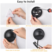 DIY 12 Pack Round Deck Step Light Warm White 12-24V